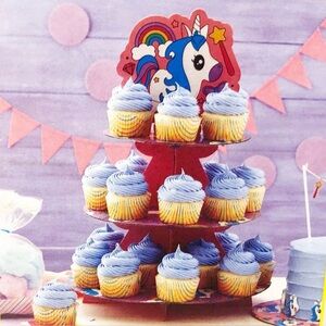 Wilton Unicorn Dessert Party Kit w/ 25 Baking Cups 20 Treat Bags & More, NEW